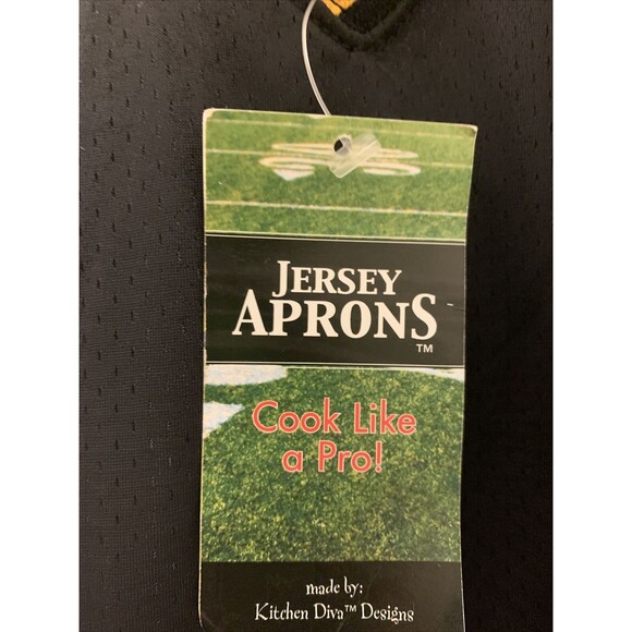 Jersey Aprons By Kitchen Diva Designs Adult Apron NFL Pittsburg Steelers #1 - Picture 3 of 12